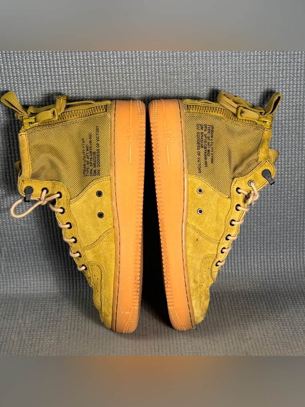 Nike SF Air Force 1 Mid Shoes Desert Moss Gum AJ0424-300 Sz 6Y Sz 7.5 Women - Picture 5 of 10